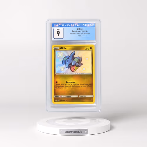 2019 Hidden Fates #SV38/SV94 Gible - Shiny Vault Holo (CGC 9 MINT)