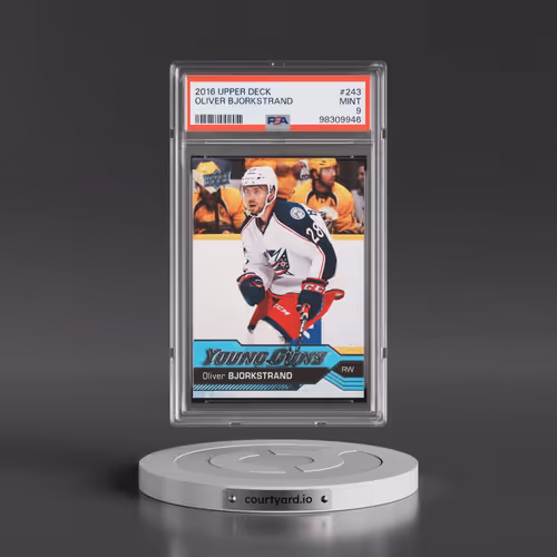2016 Upper Deck #243 Oliver Bjorkstrand (PSA 9 MINT)