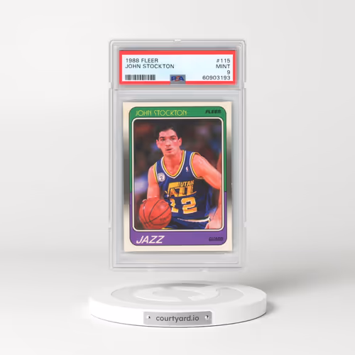 1988 Fleer #115 John Stockton (PSA 9 MINT)