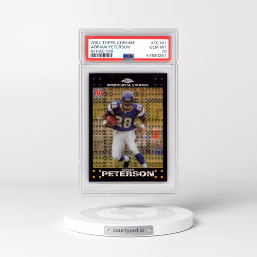 2007 Topps Chrome #TC181 Adrian Peterson - Xfractor (PSA 10 GEM MINT)