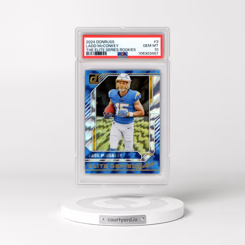 2024 Panini Donruss the Elite Series Rookies #3 Ladd McConkey (PSA 10 GEM MINT)