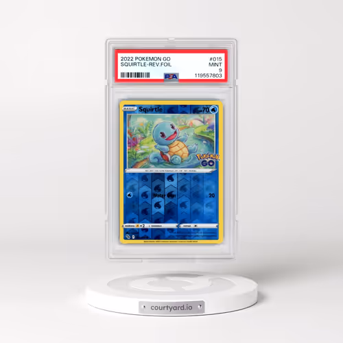 2022 Pokémon Go #015 Squirtle - Reverse Foil (PSA 9 MINT)