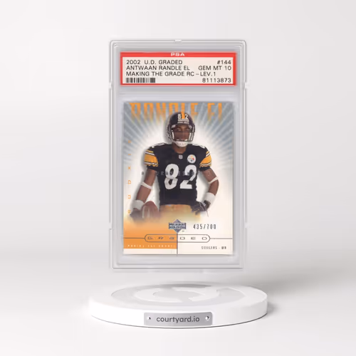 2002 Upper Deck Graded #144 Antwaan Randle El - Making the Grade RC-Lev.1 (PSA 10 GEM MINT)