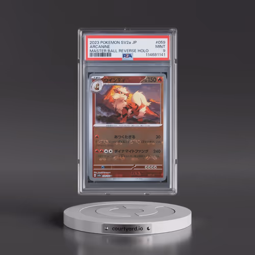 2023 Pokémon Sv2a-Pokemon 151 #059 Arcanine - Reverse Holo Master Ball (PSA 9 MINT)
