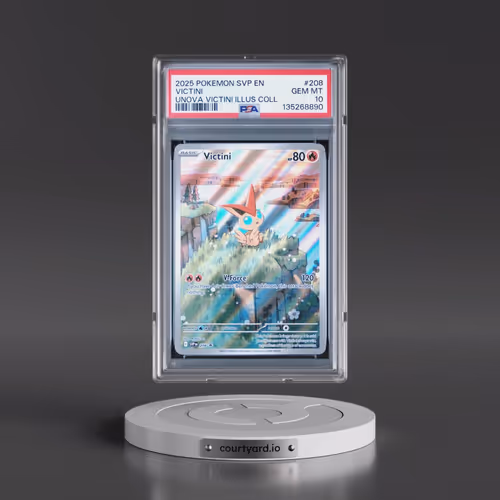 2025 Pokémon Svp EN-SV Black Star Promo #208 Victini - Unova Victini Illustration Collection (PSA 10