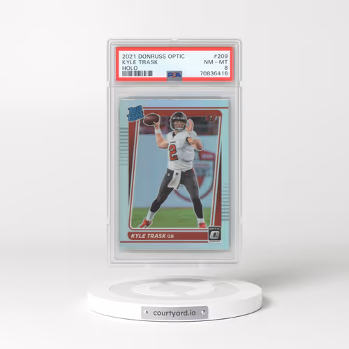 2021 Panini Donruss Optic #209 Kyle Trask - Holo (PSA 8 NM-MT)