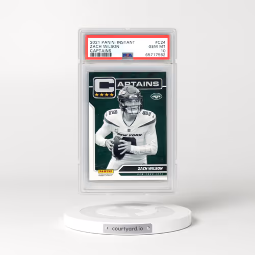 2021 Panini Instant Captains #C24 Zach Wilson (PSA 10 GEM MINT)