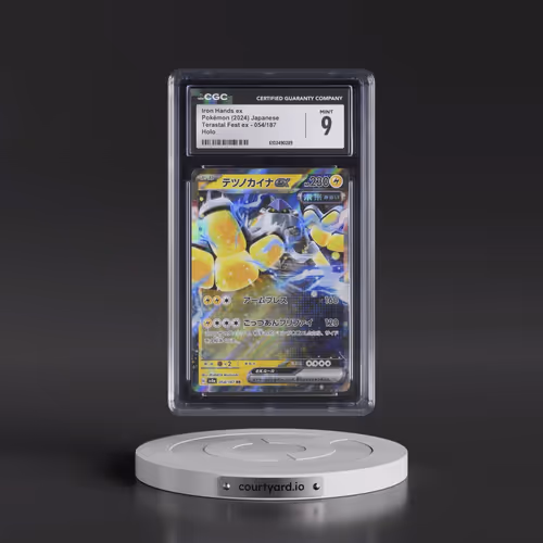 2024 High Class Pack: Terastal Fest ex - sv8a #054/187 Iron Hands ex - Holo (CGC 9 MINT)