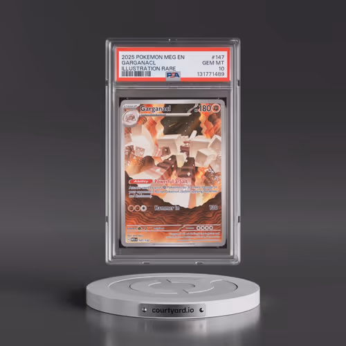 2025 Pokémon Meg EN-Mega Evolution #147 Garganacl - Illustration Rare (PSA 10 GEM MINT)