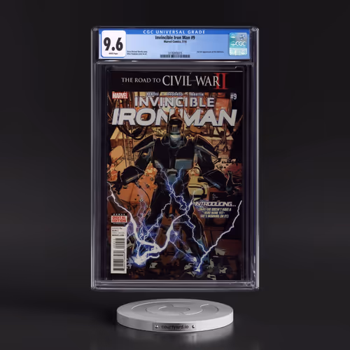 Invincible Iron Man #9 CGC 9.6 White Pages (Marvel Comics, 7/16) - Universal