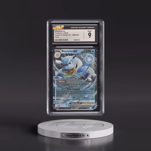 2023 Scarlet & Violet 151 - MEW EN #009/165 Blastoise ex - Holo (CGC 9 MINT)