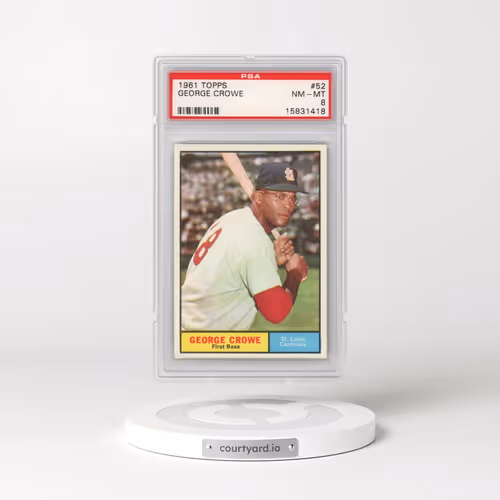 1961 Topps #52 George Crowe (PSA 8 NM-MT)