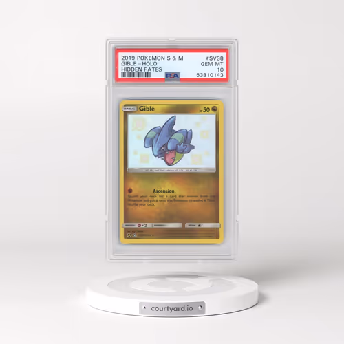 2019 Pokémon Sun & Moon Hidden Fates #SV38 Gible - Holo (PSA 10 GEM MINT)