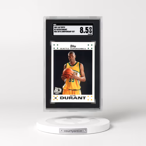 2007 Topps #2 Kevin Durant - Rookie Set (SGC 8.5 NM-MT+)