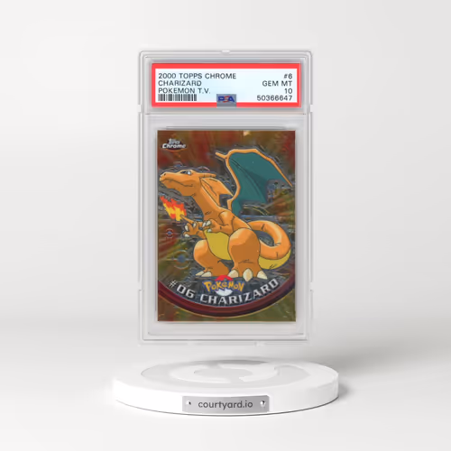 2000 Topps Chrome Pokémon T.V. #6 Charizard (PSA 10 GEM MINT)
