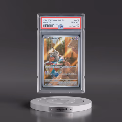 2024 Pokémon Svp EN-SV Black Star Promo #075 Mimikyu - Paldean Fates Elite Trainer Box (PSA 10 GEM M