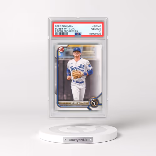 2022 Bowman Paper Prospects #BP146 Bobby Witt Jr. (PSA 10 GEM MINT)