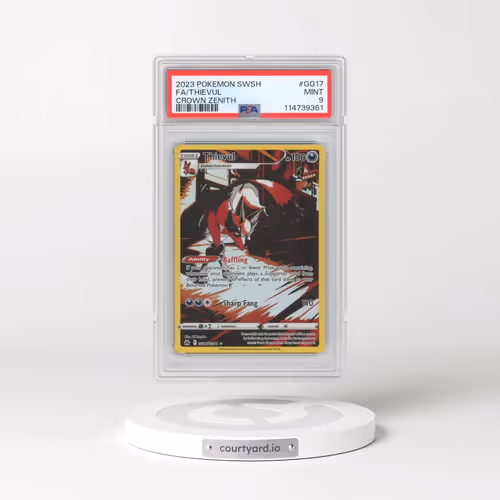 2023 Pokémon Sword and Shield Crown Zenith #GG17 Thievul - Full Art (PSA 9 MINT)