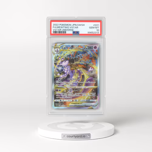 2022 Japanese Pokémon Sword & Shield Vstar Universe #221 Mewtwo Vstar - Full Art (PSA 10 GEM MINT)