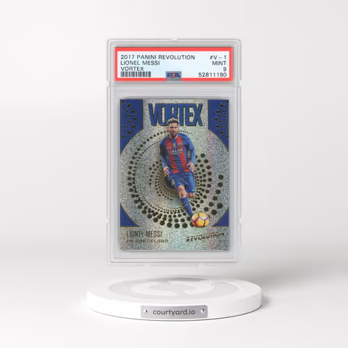 2017 Panini Revolution Vortex #V-1 Lionel Messi (PSA 9 MINT)