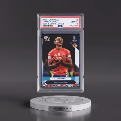 2025 Topps Now UEFA Nations League #2 Lamine Yamal (PSA 10 GEM MINT)