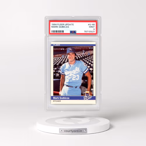 1984 Fleer Update #U-46 Mark Gubicza (PSA 9 MINT)