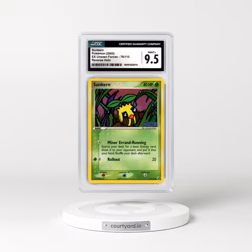2005 EX Unseen Forces #76 Sunkern - Holo (CGC 9.5 MINT+)