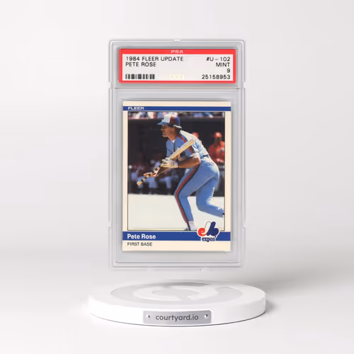 1984 Fleer Update #U-102 Pete Rose (PSA 9 MINT)