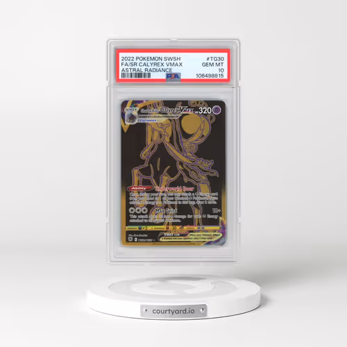 2022 Pokémon Sword & Shield Astral Radiance #TG30 Shadow Rider Calyrex Vmax - Full Art (PSA 10 GEM MINT)