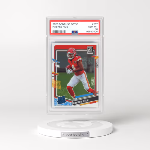 2023 Panini Donruss Optic #257 Rashee Rice (PSA 10 GEM MINT)