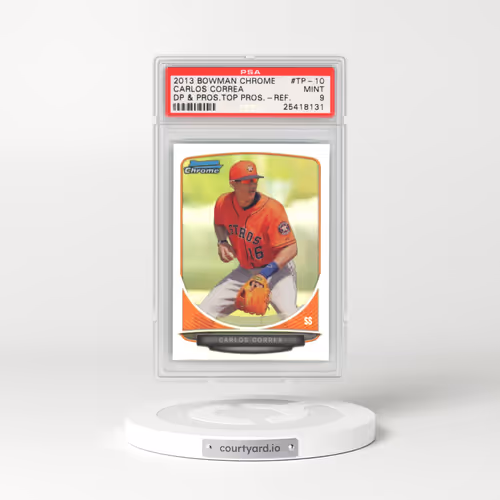 2013 Bowman Chrome Draft Picks & Prospects Top Prospects #TP-10 Carlos Correa - Refractor (PSA 9 MINT)