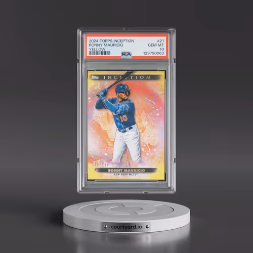 2024 Topps Inception #21 Ronny Mauricio - Yellow (PSA 10 GEM MINT)