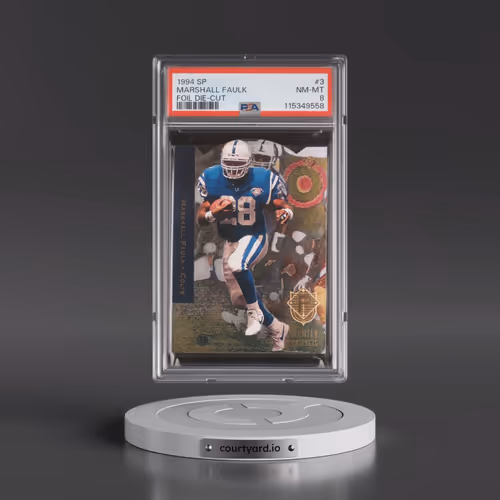 1994 SP #3 Marshall Faulk - Foil Die-Cut (PSA 8 NM-MT)