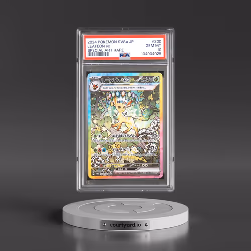 2024 Pokémon Sv8a-Terastal Fest EX #200 Leafeon EX - Holo Special Art Rare (PSA 10 GEM MINT)