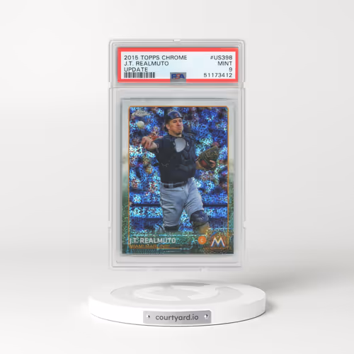 2015 Topps Chrome Update #US398 J.T. Realmuto (PSA 9 MINT)
