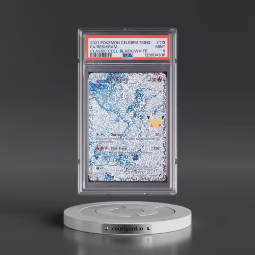 2021 Pokémon Celebrations Classic Collection #113 Reshiram - Full Art (PSA 9 MINT)