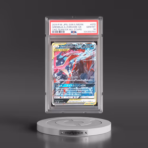 2019 Pokémon Sun & Moon Tag Team GX All Stars #072 Greninja & Zoroark GX - Holo (PSA 10 GEM MINT)