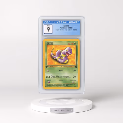 2000 Team Rocket #56/82 Ekans - 1st Edition 1st Edition (CGC 9 MINT)