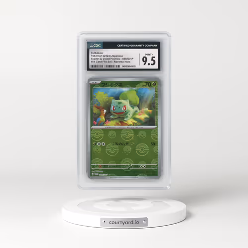 2022 Scarlet & Violet Promos #059/SV-P Bulbasaur - Reverse Holo 151 Card File Set Poke Ball (CGC 9.5 MINT+)
