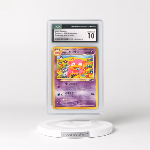 2001 Japanese Darkness and to Light Light Slowbro (CGC 10 GEM MINT)