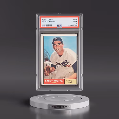 1961 Topps #344 Sandy Koufax (PSA 4 VG-EX)
