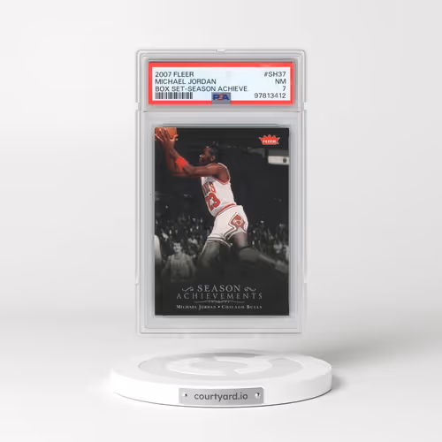 2007 Fleer Jordan Box Set-Season Achievements #SH37 Michael Jordan (PSA 7 NM)
