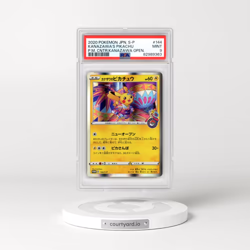2020 Pokémon S Promo #144 Kanazawa's Pikachu - Pokemon Center Kanazawa Opening (PSA 9 MINT)