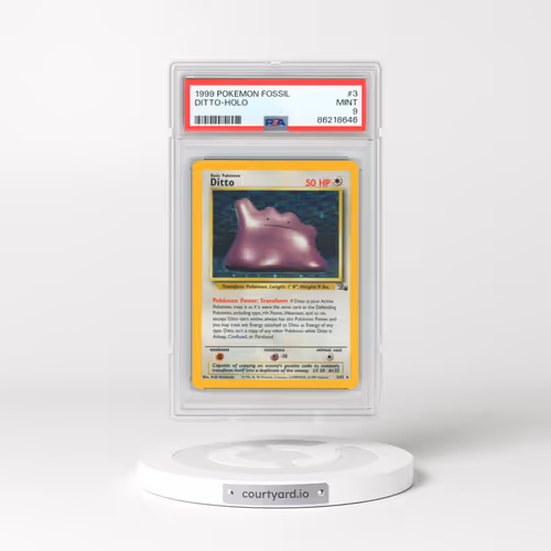 1999 Pokémon Fossil #3 Ditto - Holo (PSA 9 MINT)
