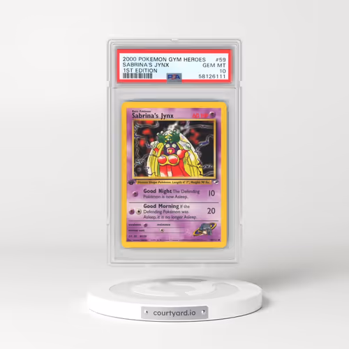 2000 Pokémon Gym Heroes #59 Sabrina's Jynx - 1st Edition (PSA 10 GEM MINT)