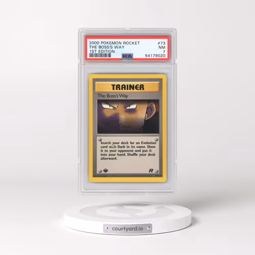 2000 Pokémon Rocket #73 The Boss's Way - 1st Edition (PSA 7 NM)