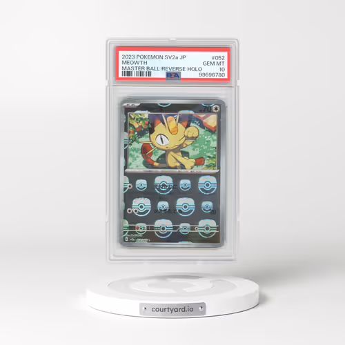 2023 Pokémon Sv2a-Pokemon 151 #052 Meowth - Reverse Holo Master Ball (PSA 10 GEM MINT)