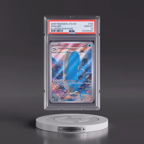 2025 Pokémon Jtg EN-Journey Together #162 Wailord - Illustration Rare (PSA 10 GEM MINT)