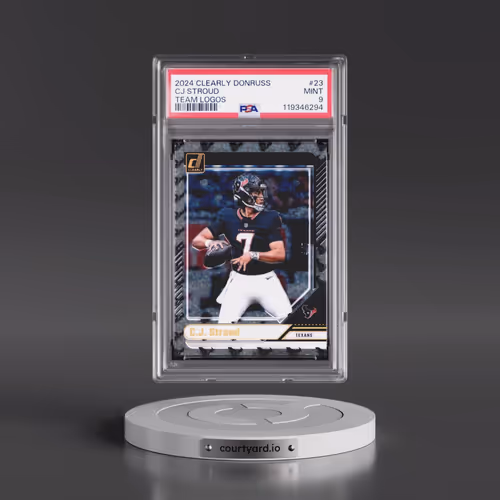 2024 Panini Clearly Donruss #23 CJ Stroud - Team Logos (PSA 9 MINT)