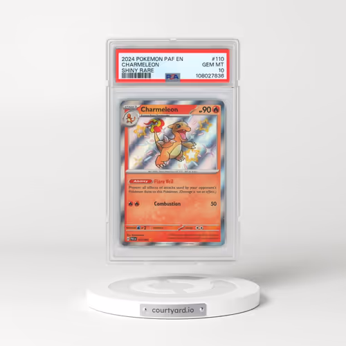 2024 Pokémon Paf EN-Paldean Fates #110 Charmeleon - Shiny Rare (PSA 10 GEM MINT)